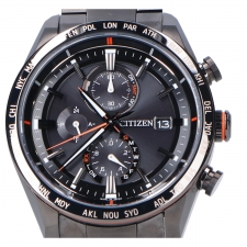 シチズン AT8185-62E ATTESA ACT Line ブラックチタン 買取実績です。