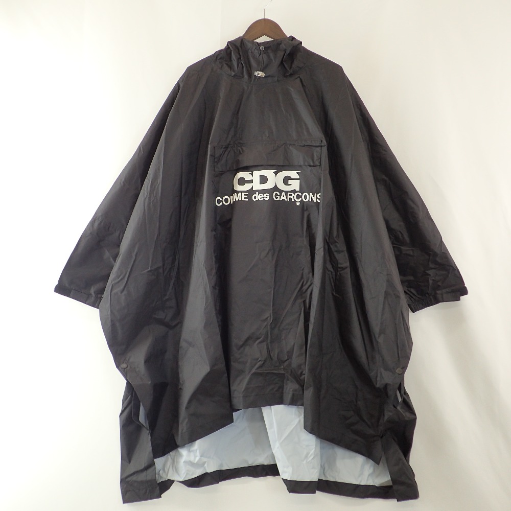 CDG COMME GARCONS/ポンチョ/黒/コムデギャルソン/レインコート プレイ