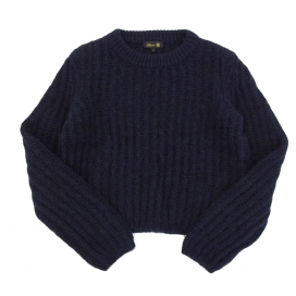 ドゥロワーのシルク混アルパカ ショート丈ケーブルニット ネイビーの買取実績です。