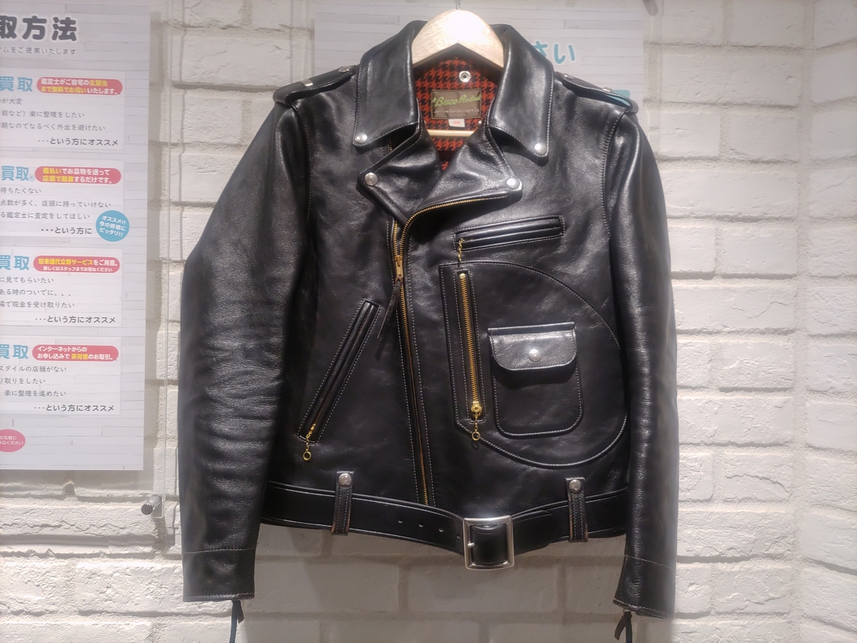 【美品】ザ・リアルマッコイズ ホースハイドトレイ 新宿店で、リアルマッコイズ×ブコのJ-22ホースハイドレザーダブル