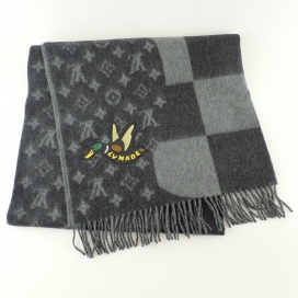 ルイ・ヴィトン NIGO MP2701 モノグラム カシミア マフラー ルイ・ヴィトン NIGO MP2701 モノグラム カシミア マフラー 楽天