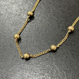 金のK20 ボールデザイン チェーンネックレスの買取実績です。