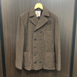 アジャスタブルコスチュームのブラウン ウール ダブルジャケット ショートコートの買取実績です。