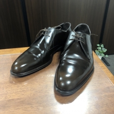 ルイヴィトン 2020年製 ラインダービー ダークブラウン プレーントゥ 外羽根レザーシューズ 買取実績です。