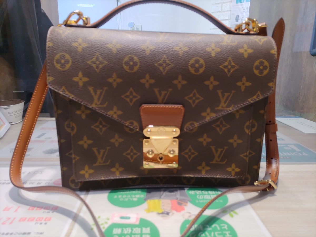 新宿店で、ルイヴィトンのモノグラムラインのモンソーを買取しました