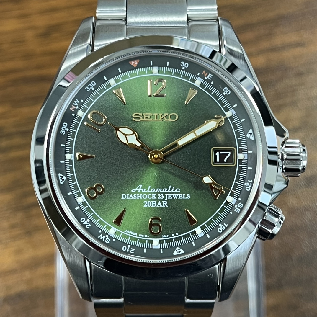 心斎橋店でセイコーメカニカルのアルピニスト（SARB017）を買取しま