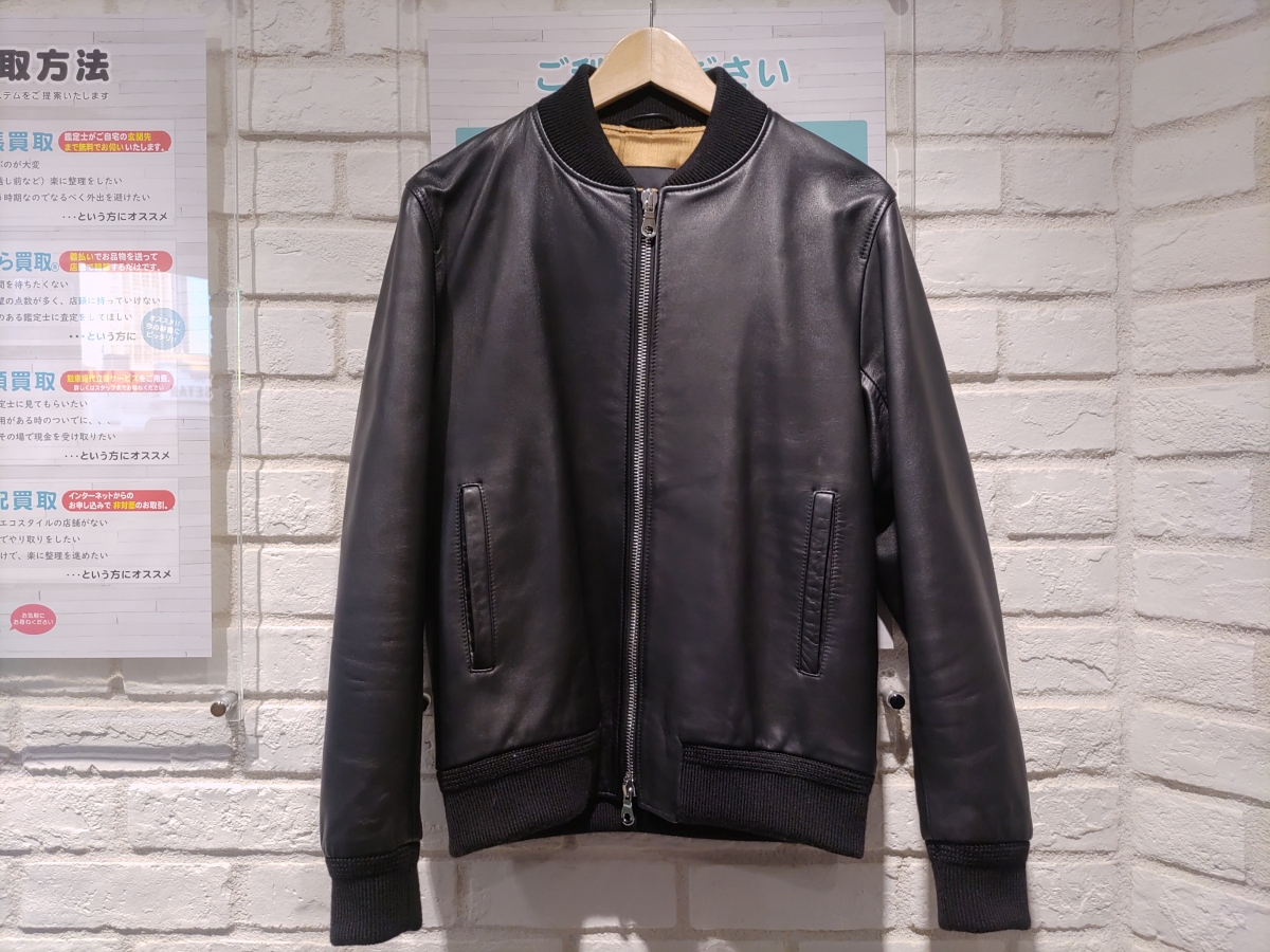 新宿でチンクアンタを買取。ラムレザーボンバージャケット、H-505を 