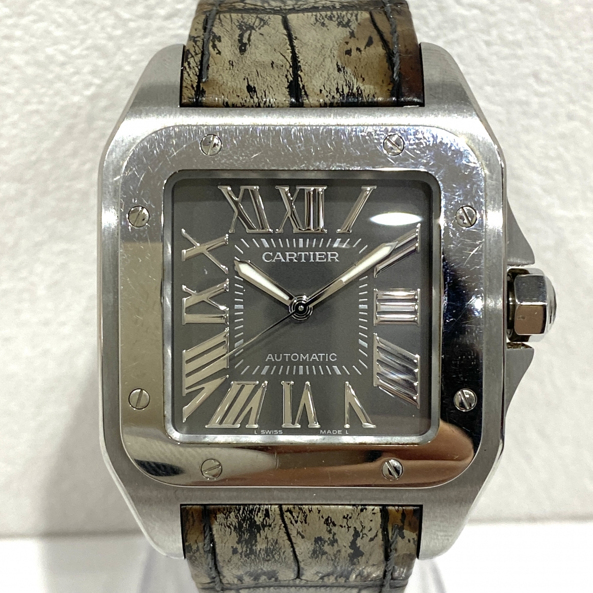 浜松入野店で、カルティエのサントス100のサマーリミテッド
