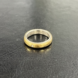 マルコムベッツのK22×SV925 1Pダイヤ ナロー ハンマリングの買取実績です。