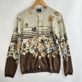 フォーティファイブアールの70480091 23SS ベージュ×ブラウン フラワープリントカーディガンの買取実績です。