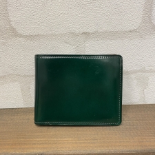 ココマイスター グリーンプラネット 45014703 マイスターコードバン ラスティング 2つ折り財布 買取実績です。