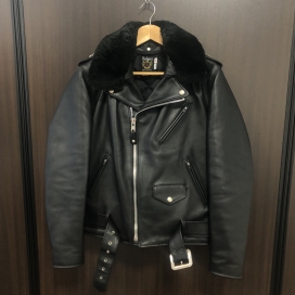 ショットの7164 613UST ブラック ワンスタートール 牛革・カウレザー ダブルライダースジャケット TALL・トールの買取実績です。