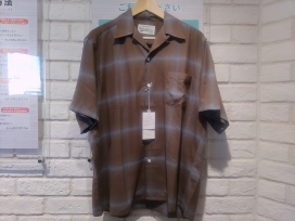 ワコマリアの23SS-WNS-OC09 ブラウン オンブレチェック オープンカラーシャツの買取実績です。
