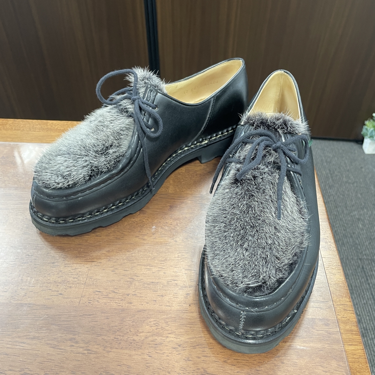 心斎橋店で、パラブーツのミンクファー付きのミカエル、150217を買取