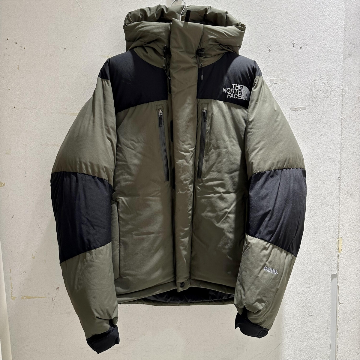 渋谷店で、ノースフェイスのダウンジャケット、ND91950、バルトロ