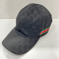 グッチ ブラック オリジナルGG ベースボールキャップ 200035 買取実績です。