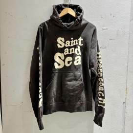セントマイケルの×WIND AND SEA 2021年秋冬 Saint and Sea ビンテージ加工 フーデッドスウェットシャツの買取実績です。