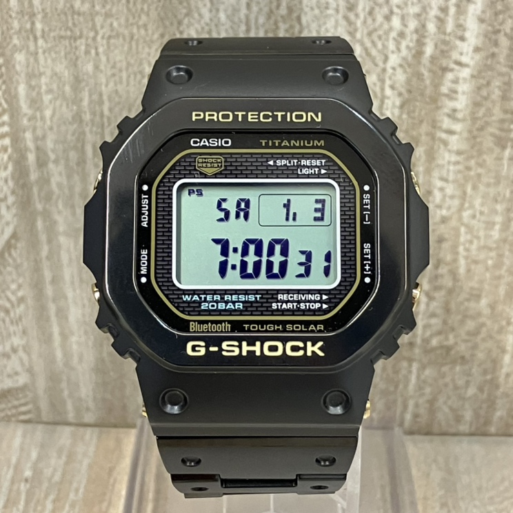 銀座でジーショック買取。フルメタルチタン素材のタフソーラー電波