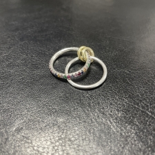 スピネリキルコリン ロンハーマン別注 SV925×18KYG マルチカラーサファイア Marigold Ring/2連リング 買取実績です。