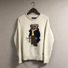 ラルフローレン ポロベア ホワイト 長袖ニットセータ― 買取実績です。