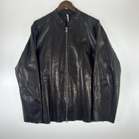 ヨークのブラック ゴートレザージャケット YK22AW0509BーBNの買取実績です。