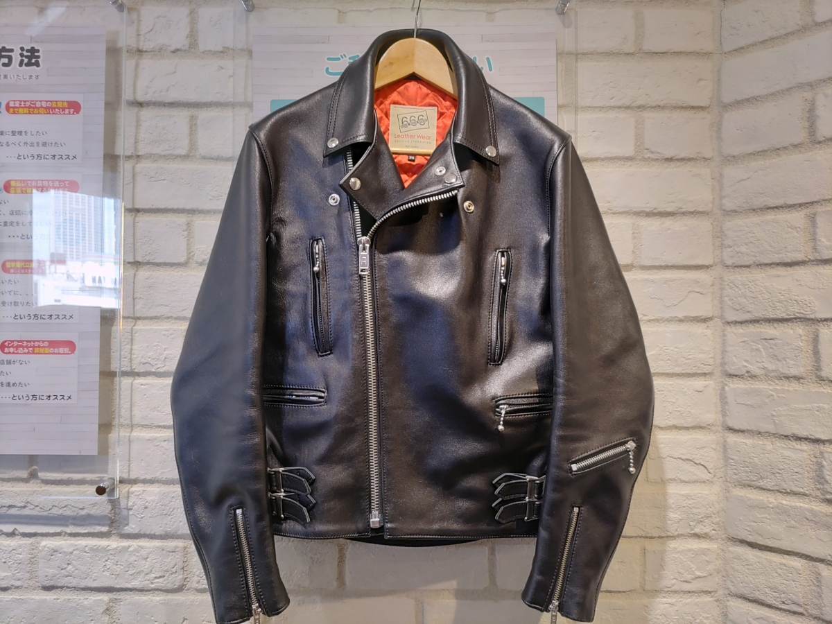 トリプルシックスを新宿で買取。U.K.サイドベルトライダースジャケット