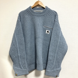 サカイの×Carhartt WIP 23-03112M 23AW ブルー ニットプルオーバーデトロイト セーターの買取実績です。