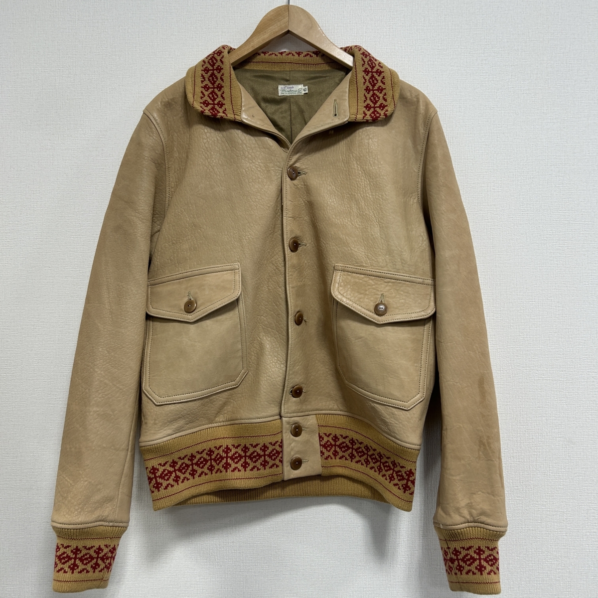 心斎橋でウエアハウス買取。2021年直営店限定のA-1 TYPE LAMB LEATHER 