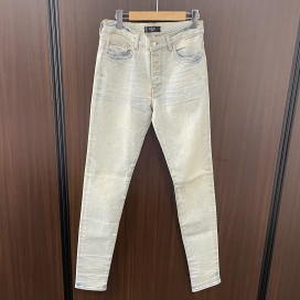 アミリのRN150712ダメージ加工 ライトブルー スキニー デニムパンツの買取実績です。