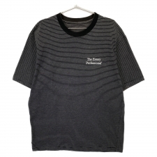 エンノイ ブラック 刺繍ロゴデザイン ボーダーTシャツ 買取実績です。
