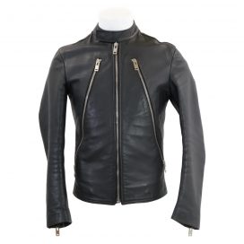 メゾンマルジェラの15AW S30AM0322 カーフレザー 5-ZIP LEATHER JACKET 八の字ライダースの買取実績です。