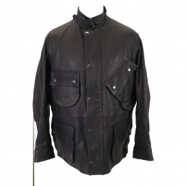 オーベルジュのAIR AGE別注 24AW 道産カーフレザー BLACK SHADOW ライダースジャケットの買取実績です。