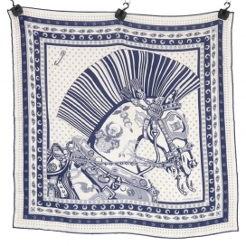 エルメスのカレ 65 シュヴァル・パンク・バンダナ カシミヤ×シルク スカーフの買取実績です。