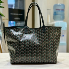 ゴヤール ブラック/グリーン/ブラウン 高島屋限定カラー サンルイPM トートバッグ 買取実績です。