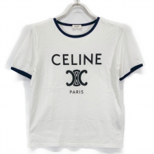 セリーヌ ホワイト ネイビー 2X872671Q トリオンフ Tシャツ 買取実績です。