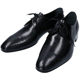 ルイヴィトンの黒 メダリオン ホールカット レザーシューズの買取実績です。