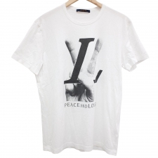 ルイヴィトン HFY79W 正規 18AW ホワイト ピース&ラブ プリントTシャツ 買取実績です。