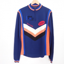 ルイヴィトン HHN03W 正規 19AW オレンジ×ネイビー ハーフジップニット 買取実績です。