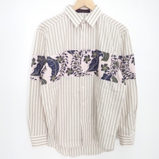 ルイヴィトン HES21W 正規 18SS ストライプ フラワー切替 シャツ 買取実績です。