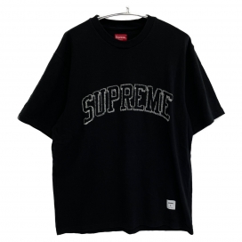 シュプリームの23SS ブラック SKETCH EMBROIDERED S/S TOP ロゴ刺繍Ｔシャツの買取実績です。