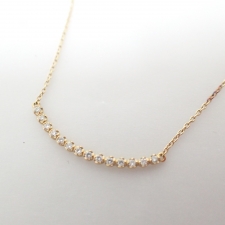 アーカー K18 0.10ct ビリーブユーネックレス ショート 買取実績です。