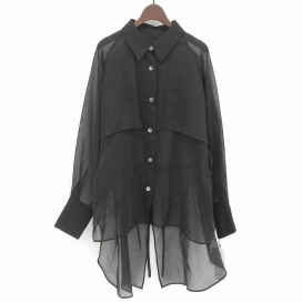 アドーアの20年 ブラック ソフトオーガンジー ブラウスの買取実績です。