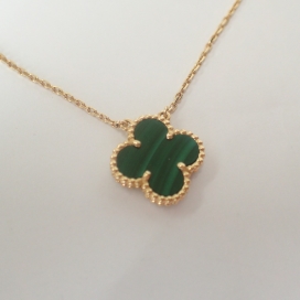 ヴァンクリーフ&アーペルの750 マラカイト ヴィンテージアルハンブラ ネックレスの買取実績です。