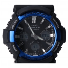 G-SHOCK(gショック) ブラック×ブルー GAW-100B-1A2JF  電波ソーラー時計 買取実績です。