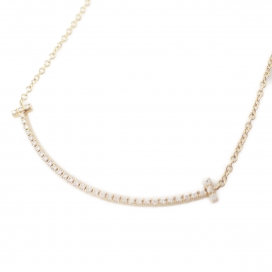 ティファニーの750YG Tスマイル ペンダント スモールの買取実績です。