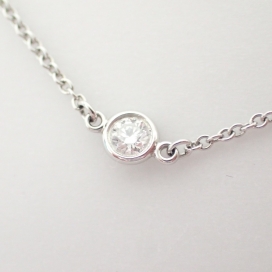 ティファニーのPT950 1Pダイヤ バイザヤード ブレスレットの買取実績です。