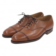 クロケット&ジョーンズ タン BURLINGTON パンチドキャップトゥシューズ 買取実績です。