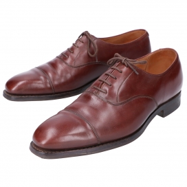 クロケット&ジョーンズのHALLAM 茶 ストレートチップ レザーシューズの買取実績です。