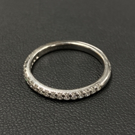 ティファニーのPt950 プラチナ ハーフエタニティ ダイヤモンドリングの買取実績です。