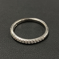 ティファニー Pt950 プラチナ ハーフエタニティ ダイヤモンドリング 買取実績です。